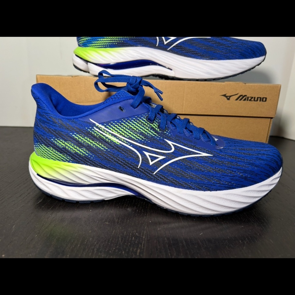 Mizuno Wave Inspire 21 Running Shoes Sneakers Reflex Blue-White Mens 9.5